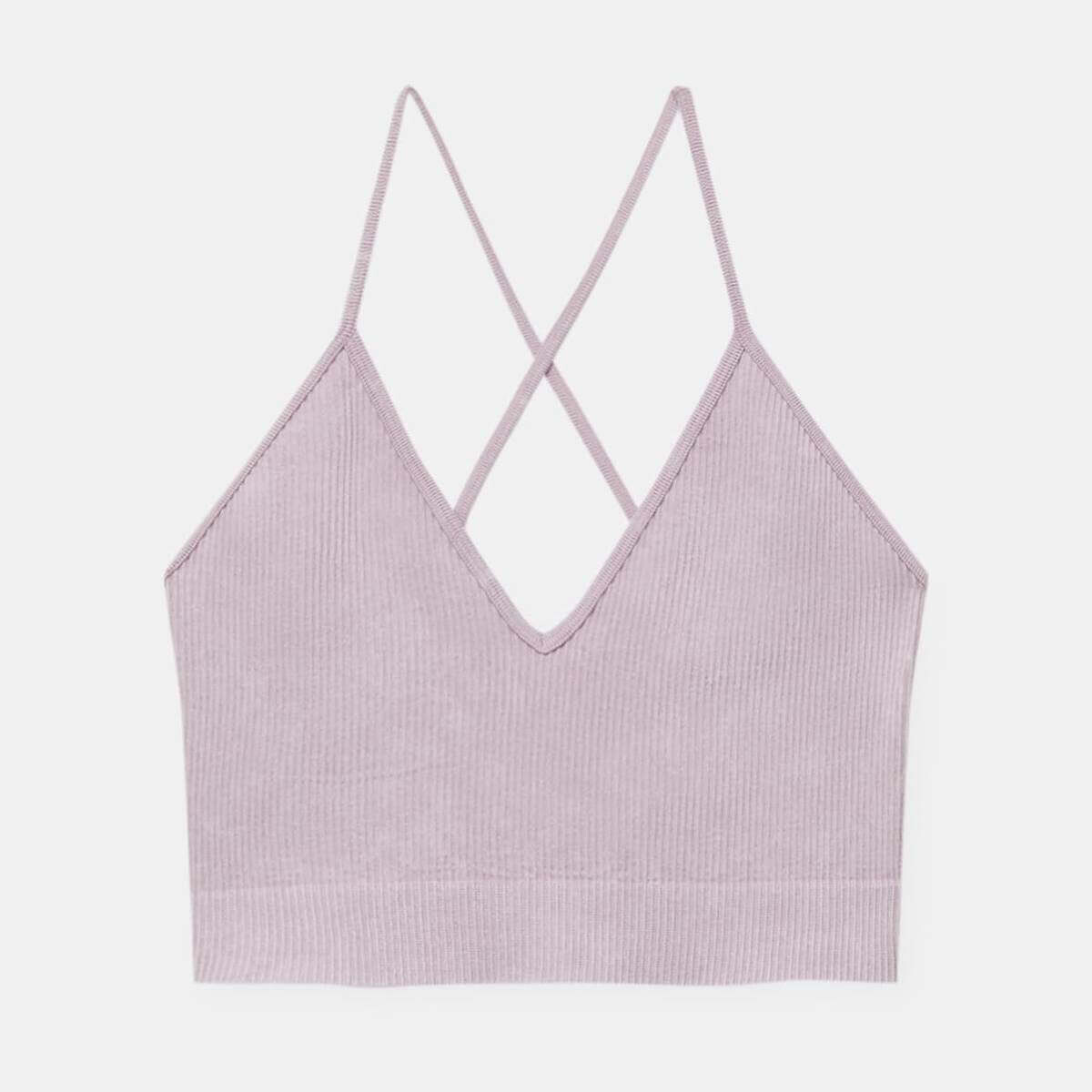 

Топ Pull&Bear Seamless Crossover, сиреневый, Фиолетовый