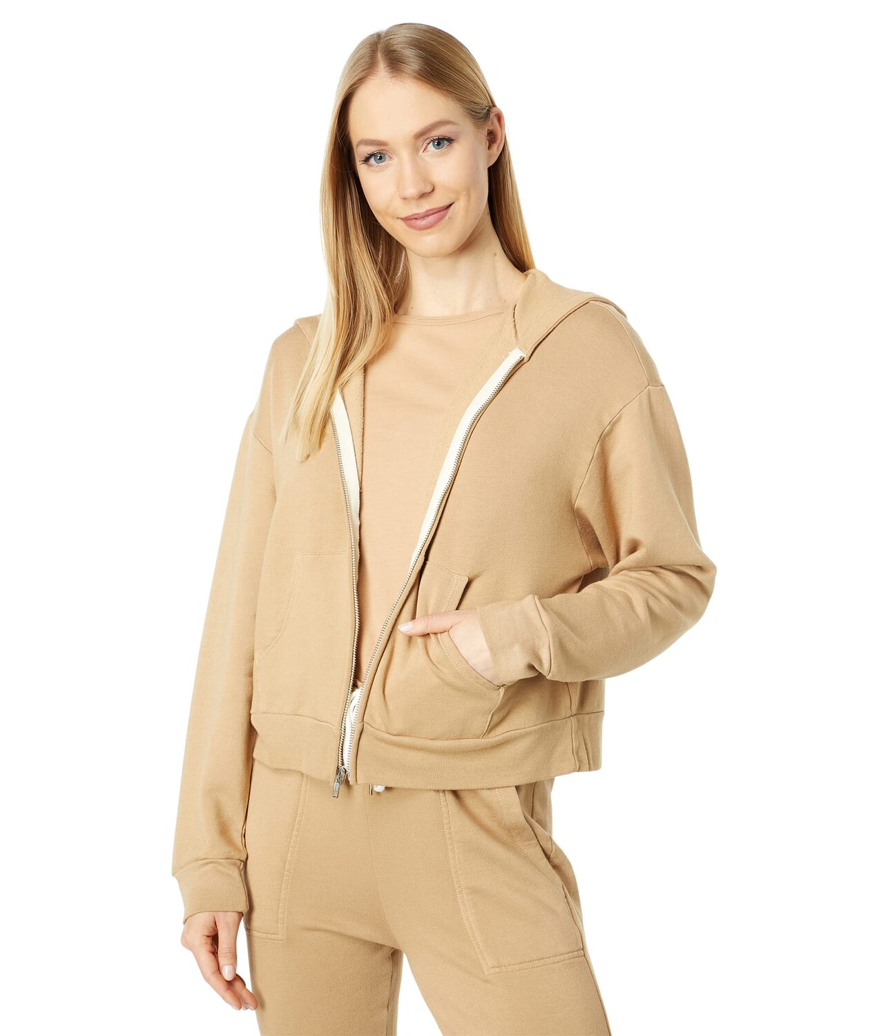 

Худи MONROW, Supersoft Fleece Girlfriend Zip-Up Hoodie