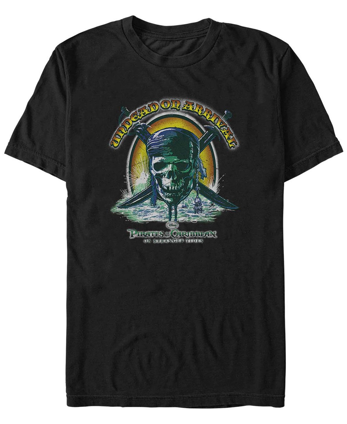 Мужская футболка с короткими рукавами pirates of the caribbean pirates chum Fifth Sun, черный