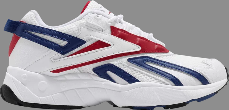 Кроссовки intv logo 'white royal scarlet' Reebok, белый - фото