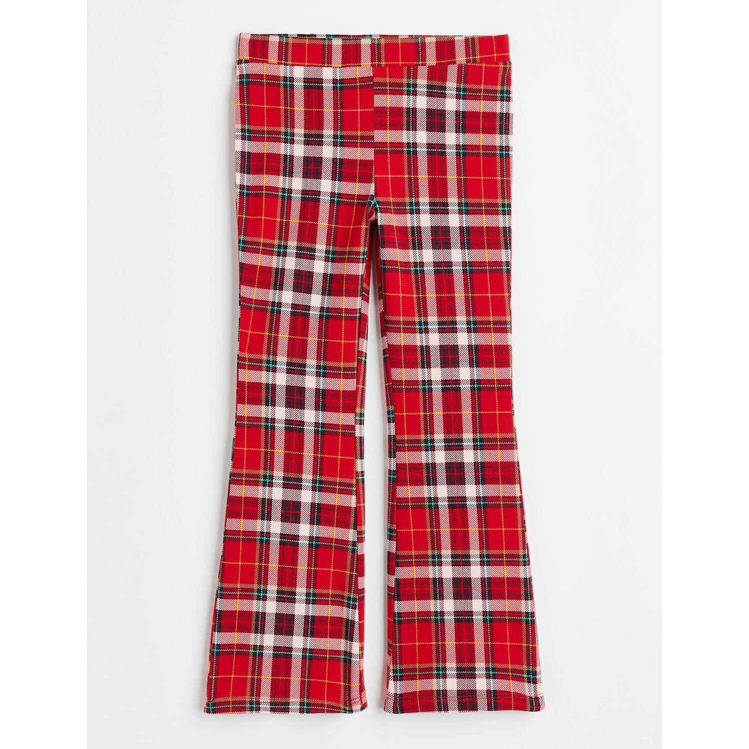 

Расклешенные леггинсы H&M Plaid, красный