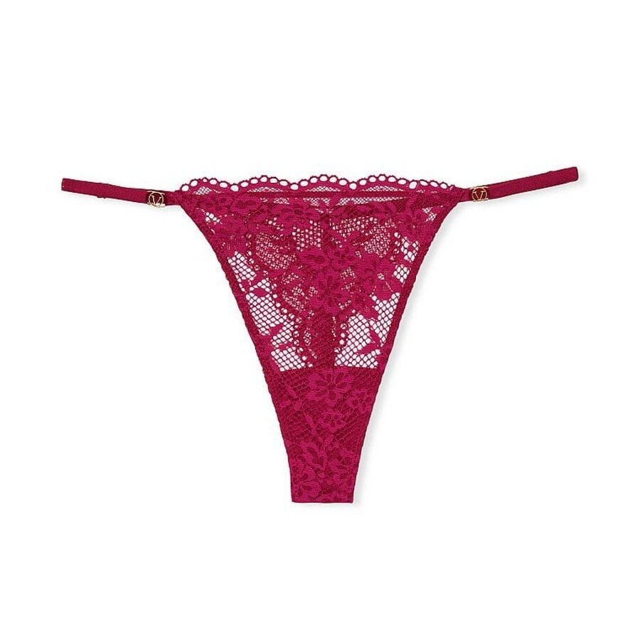 

Стринги Victoria's Secret Love Cloud Adjustable, темно-малиновый