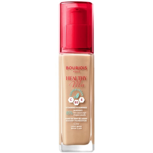 

Bourjois Healthy Mix Clean веганский сияющий тональный крем 53 Light Beige 30мл