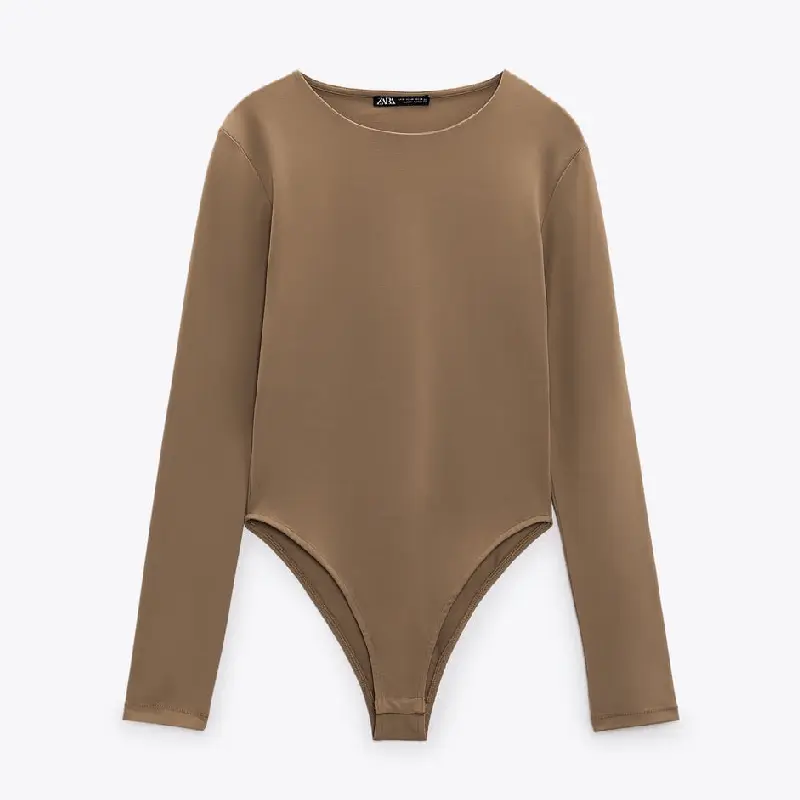 

Боди Zara With Stretch, светло-коричневый