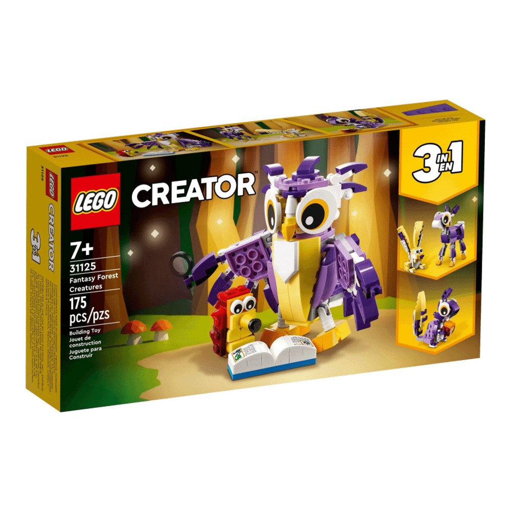 цена Конструктор LEGO Creator 31125 Удивительные лесные обитатели