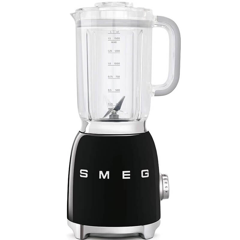 Блендер Smeg BLF01BLUK, черный блендер smeg hbf02bleu черный