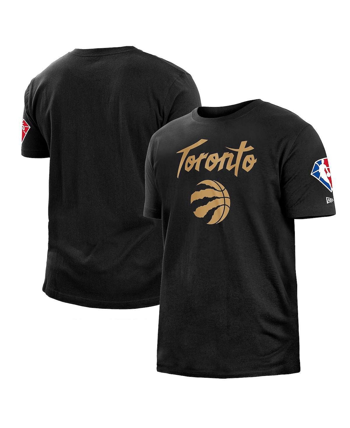 

Мужская черная футболка из джерси с начесом toronto raptors 2021/22 city edition New Era, черный