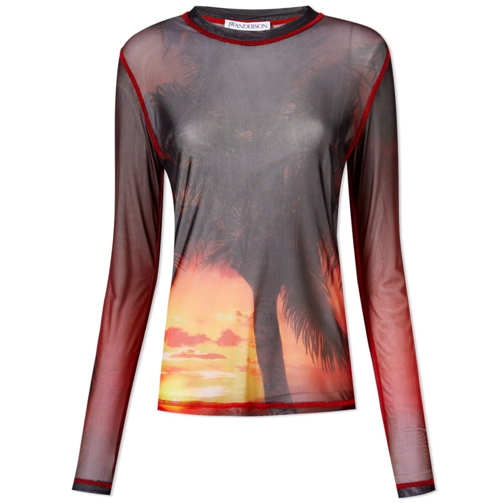 

Футболка JW Anderson Long Sleeve Sunset Underpinning Top, Коричневый