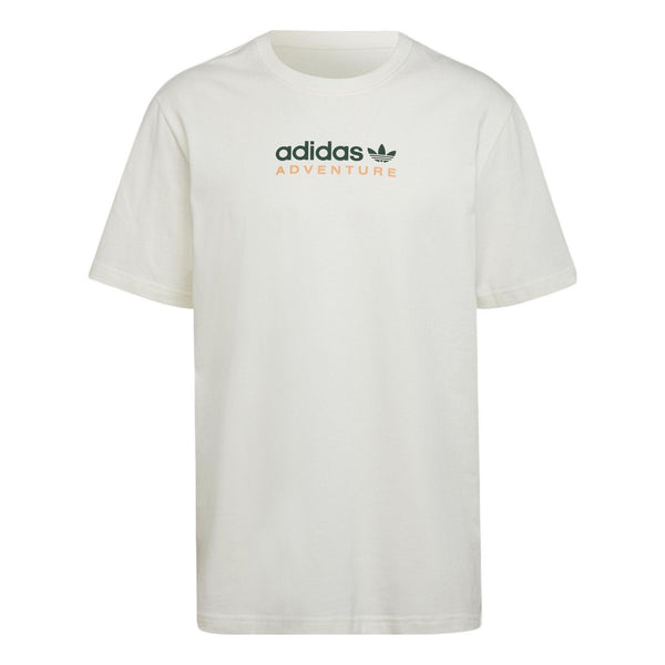 Футболка Adidas originals Mtn Spr Tee Alphabet Logo Printing Sports Round Neck Short Sleeve White T-Shirt, Белый