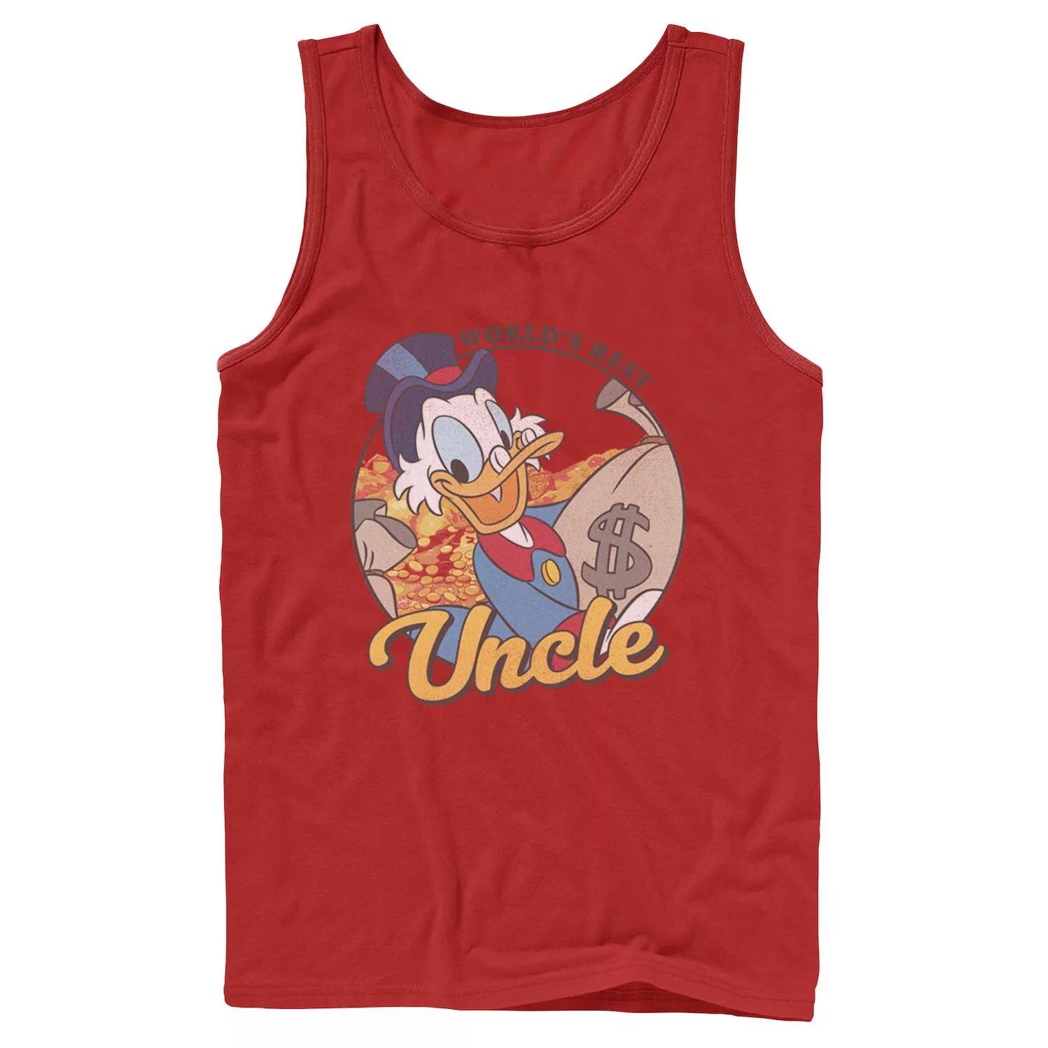 

Мужская майка Disney DuckTales Scrooge McDuck World's Best Uncle Tank Licensed Character