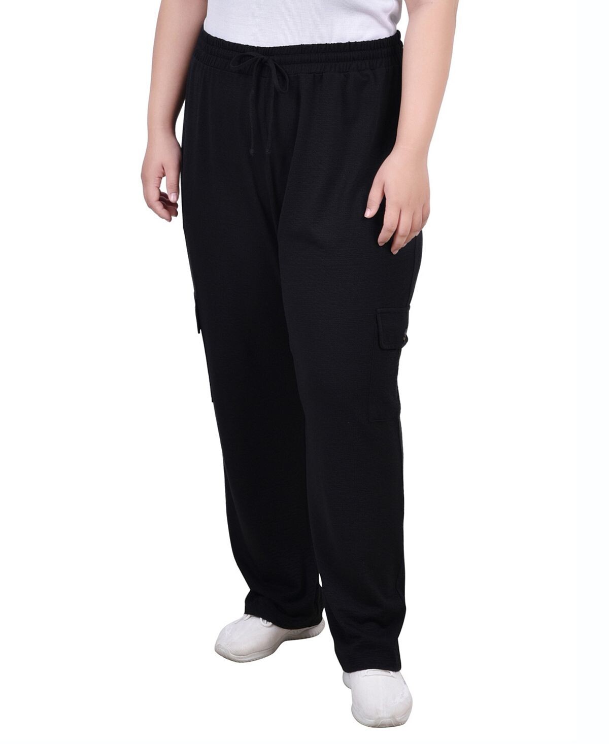 

Трикотажные газовые брюки больших размеров NY Collection, черный