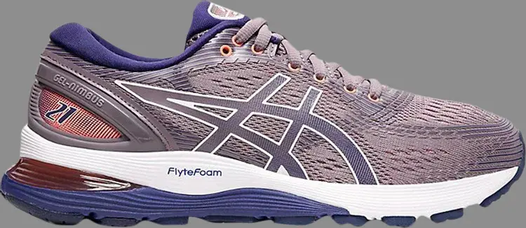 

Кроссовки wmns gel nimbus 21 'lavender grey dive blue' Asics, фиолетовый