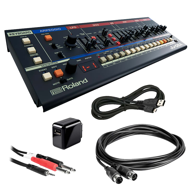Звуковой модуль синтезатора Roland Boutique JU-06A — комплект питания и кабелей