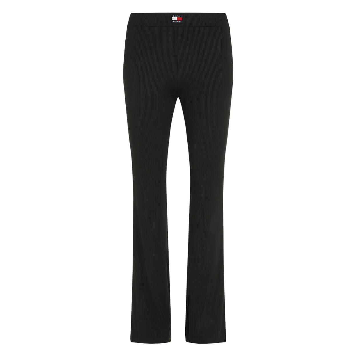 

Легинсы Tommy Jeans by Tommy Hilfiger Low-rise Ribbed Flared, черный