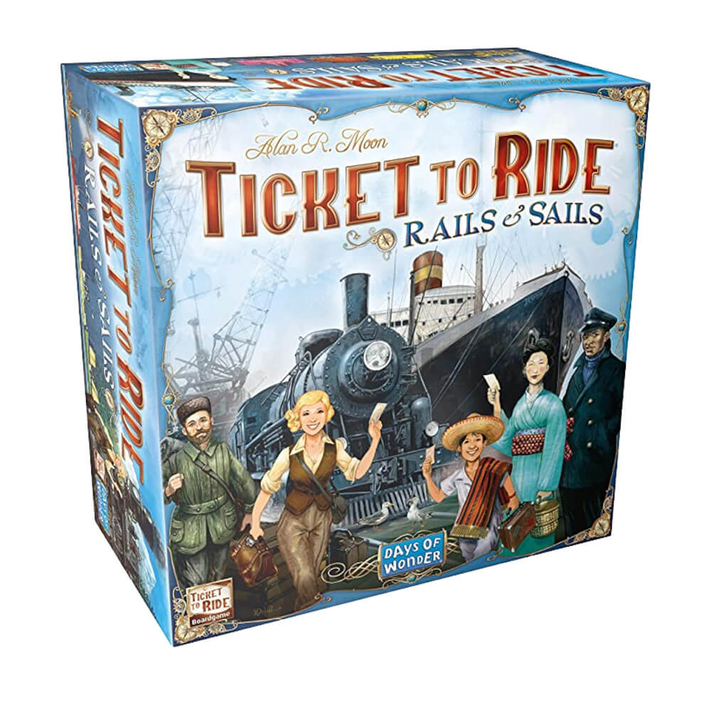 движение через железнодорожные пути комплект из 12 плакатов Настольная игра Days of Wonder: Ticket to Ride Rails & Sails