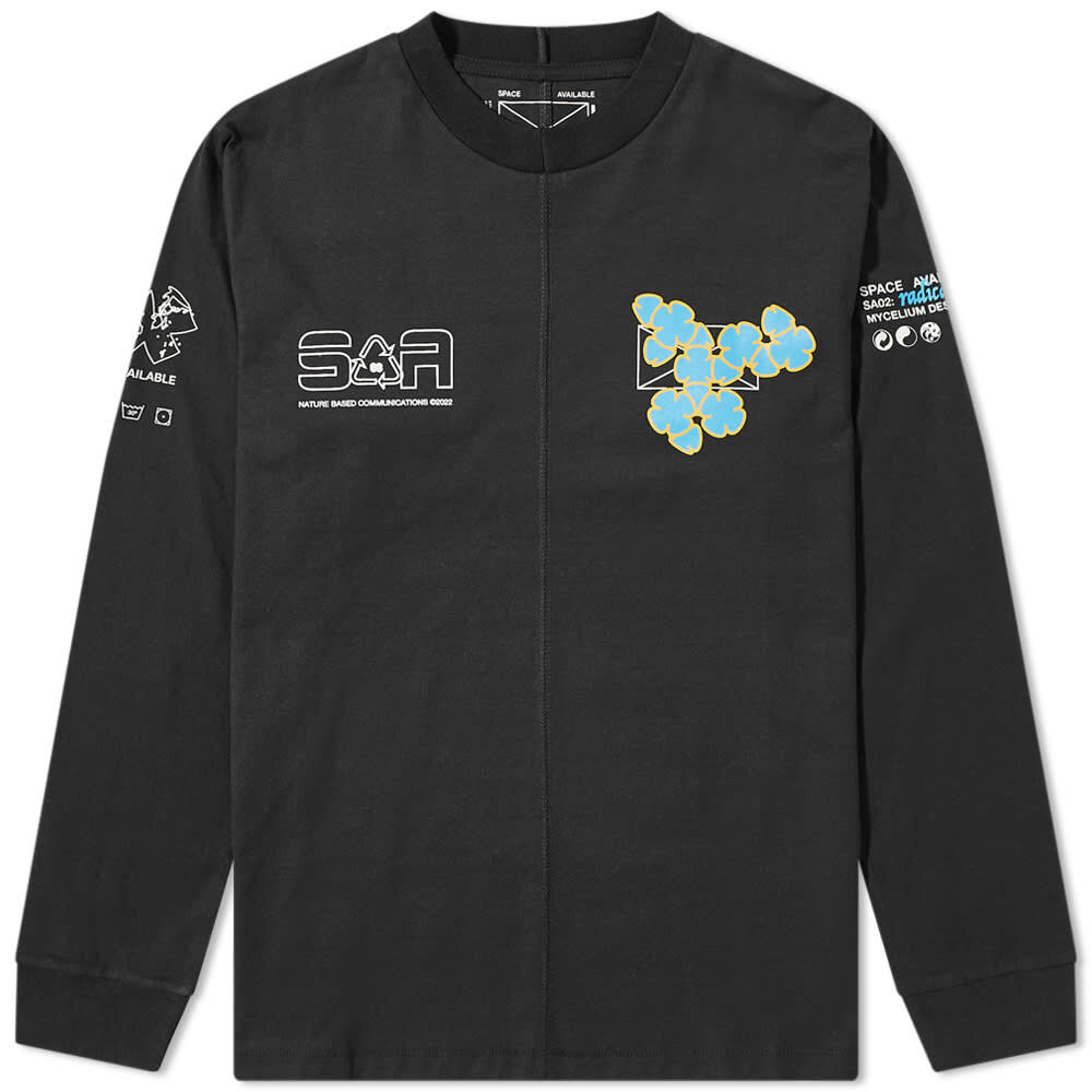 

Футболка Space Available Long Sleeve Upcycled Earth Tee, Серый