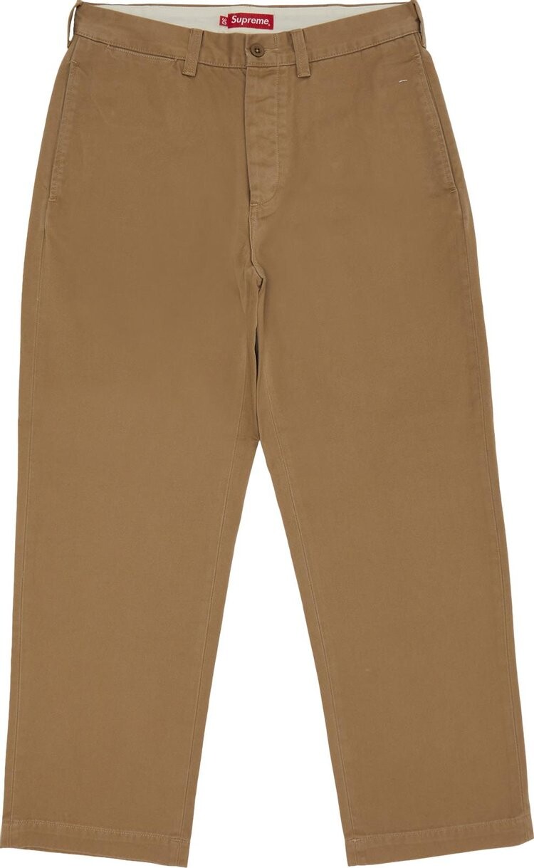 

Брюки Supreme Chino Pant 'Khaki', загар