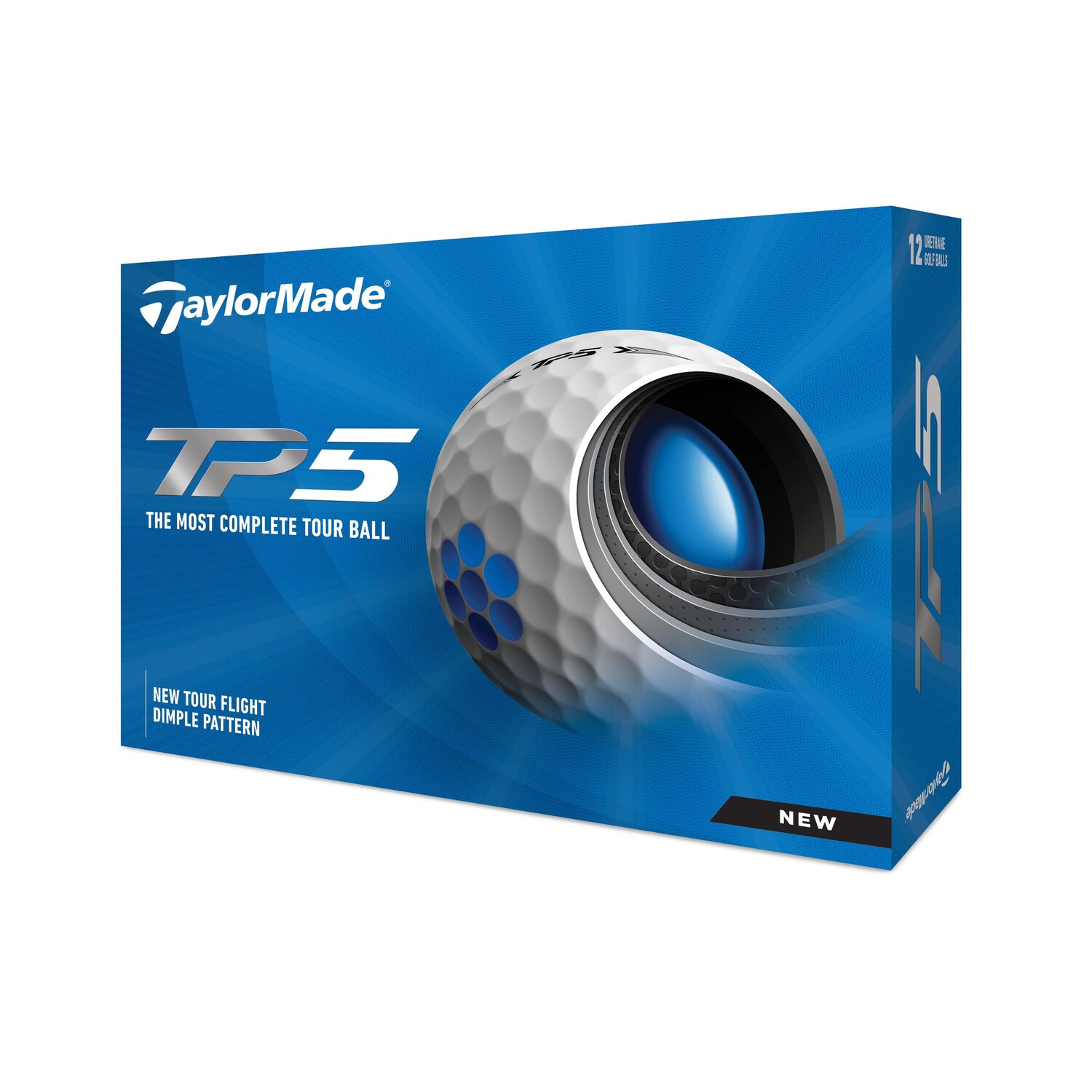 

Мячи для гольфа TP5 12 штук белые TAYLORMADE, белый