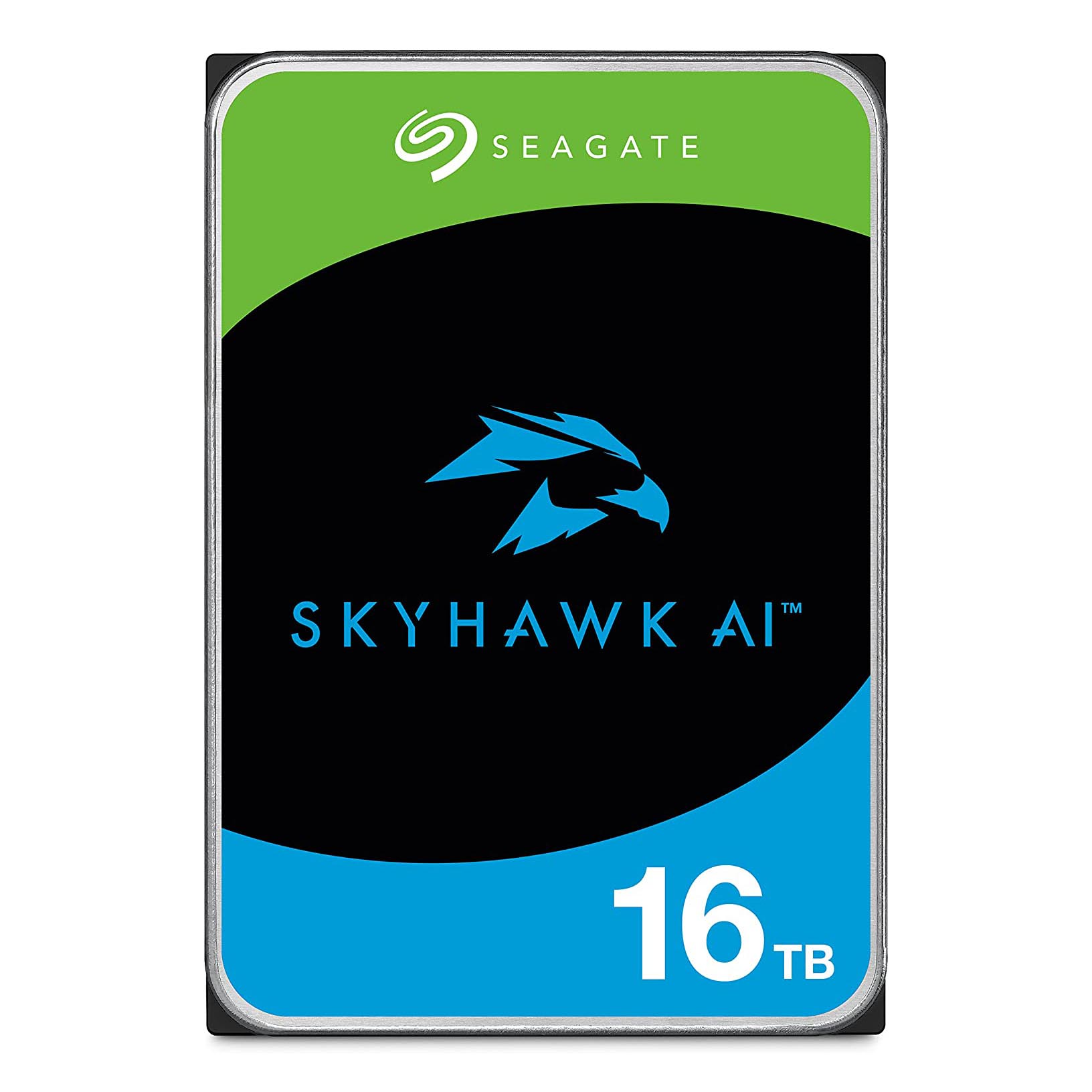 Внутренний жесткий диск Seagate SkyHawk AI, 3.5, 16 ТБ [ST16000VE002] внутренний жесткий диск seagate skyhawk surveillance st2000vx017 2 тб