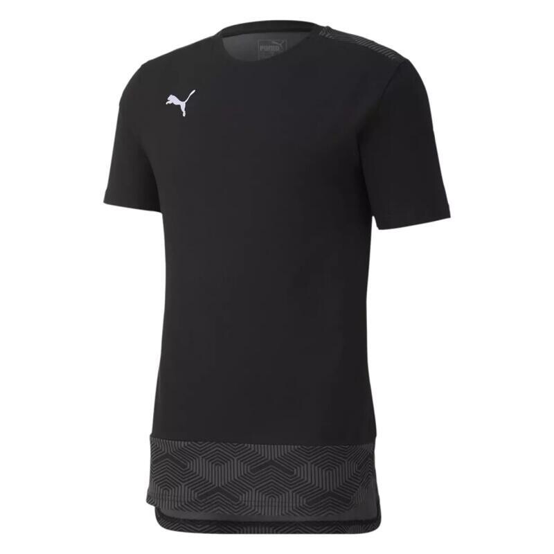 

Футболка с коротким рукавом teamFINAL 21 Повседневная футболка PUMA, черный/серый