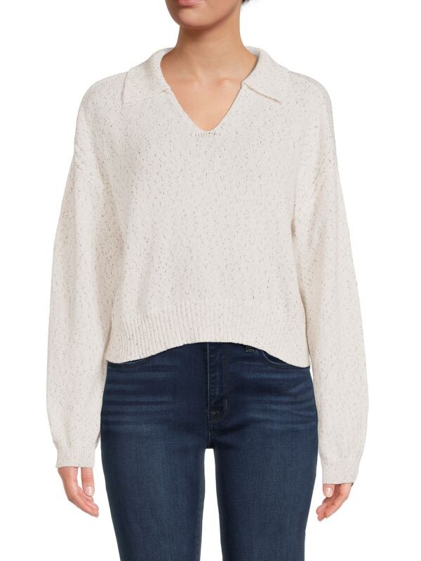

Пятнистый свитер с воротником johnny Design 365 Navy white