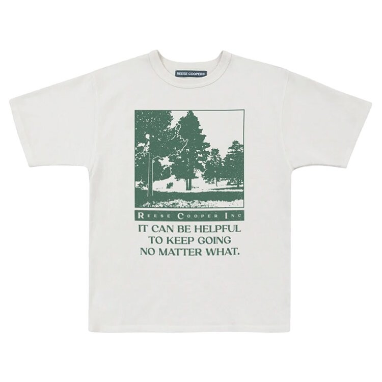 

Футболка Reese Cooper Keep Going T-Shirt 'White', белый