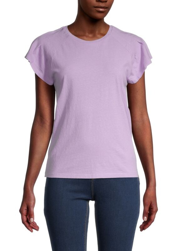 

Футболка trudy с развевающимися рукавами Joe's Jeans Lavender