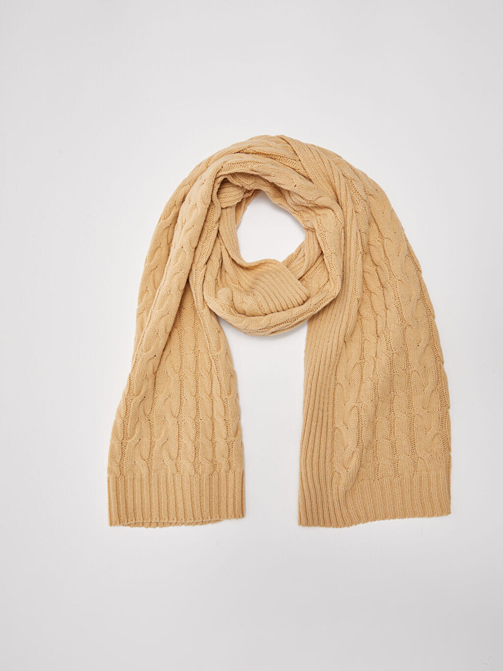 

Вязаный шарф женский с узором из трикотажа LCW Accessories