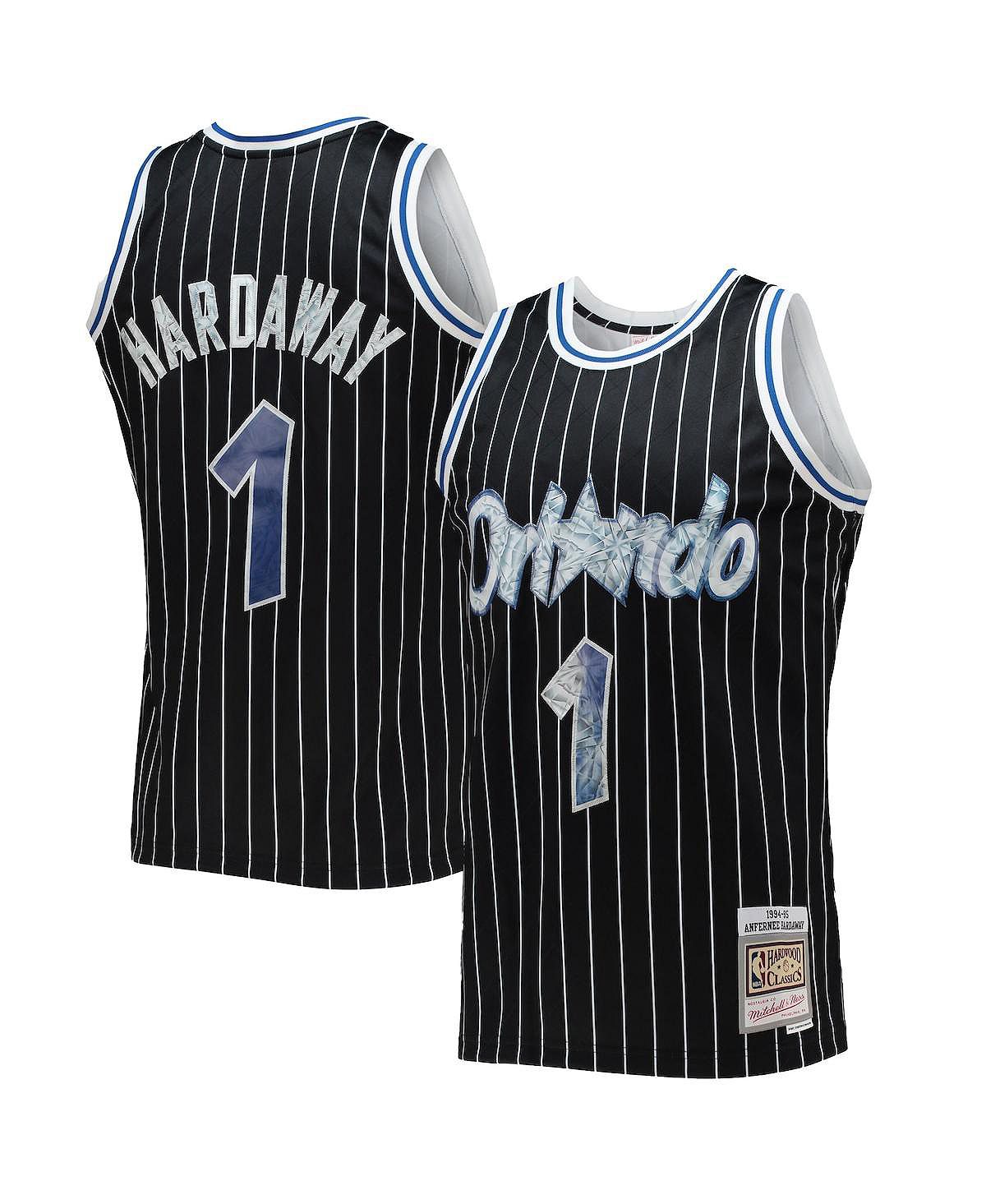 

Мужская футболка penny hardaway black orlando magic 1994-95 hardwood classics 75th anniversary diamond swingman jersey Mitchell & Ness, черный