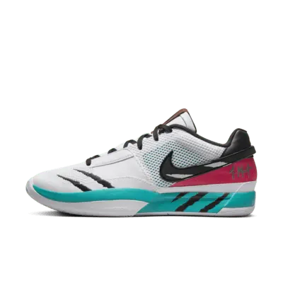 

Кроссовки Nike Ja 1 "Scratch" Basketball Shoes, цвет White/Turbo Green/University Red/Black
