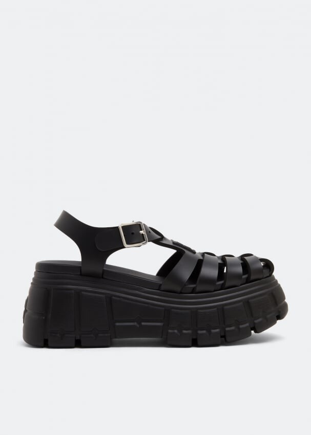 

Сандалии MIU MIU Platform sandals, черный