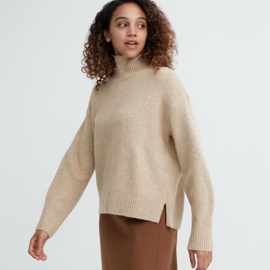 

Джемпер Uniqlo Souffle Yarn, бежевый