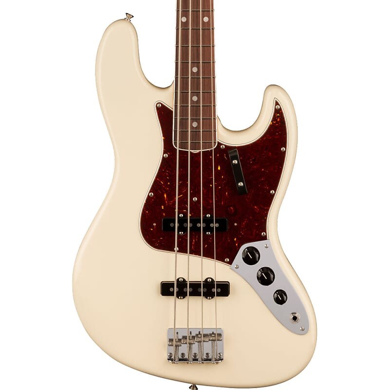 

Бас-гитара Fender American Vintage II 1966 Jazz Bass, накладка на гриф из палисандра - олимпийский белый Fender American II Jazz Bass, Rosewood Fingerboard -