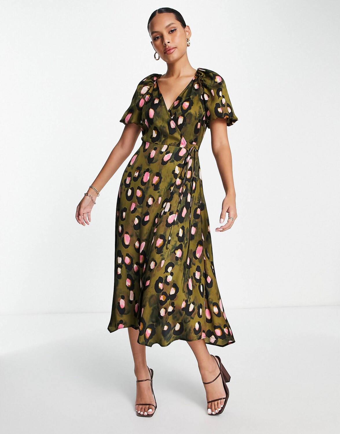 

Платье миди с принтом Topshop ASOS