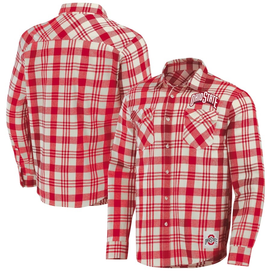 

Рубашка Darius Rucker Collection by Fanatics Ohio State Buckeyes, алый