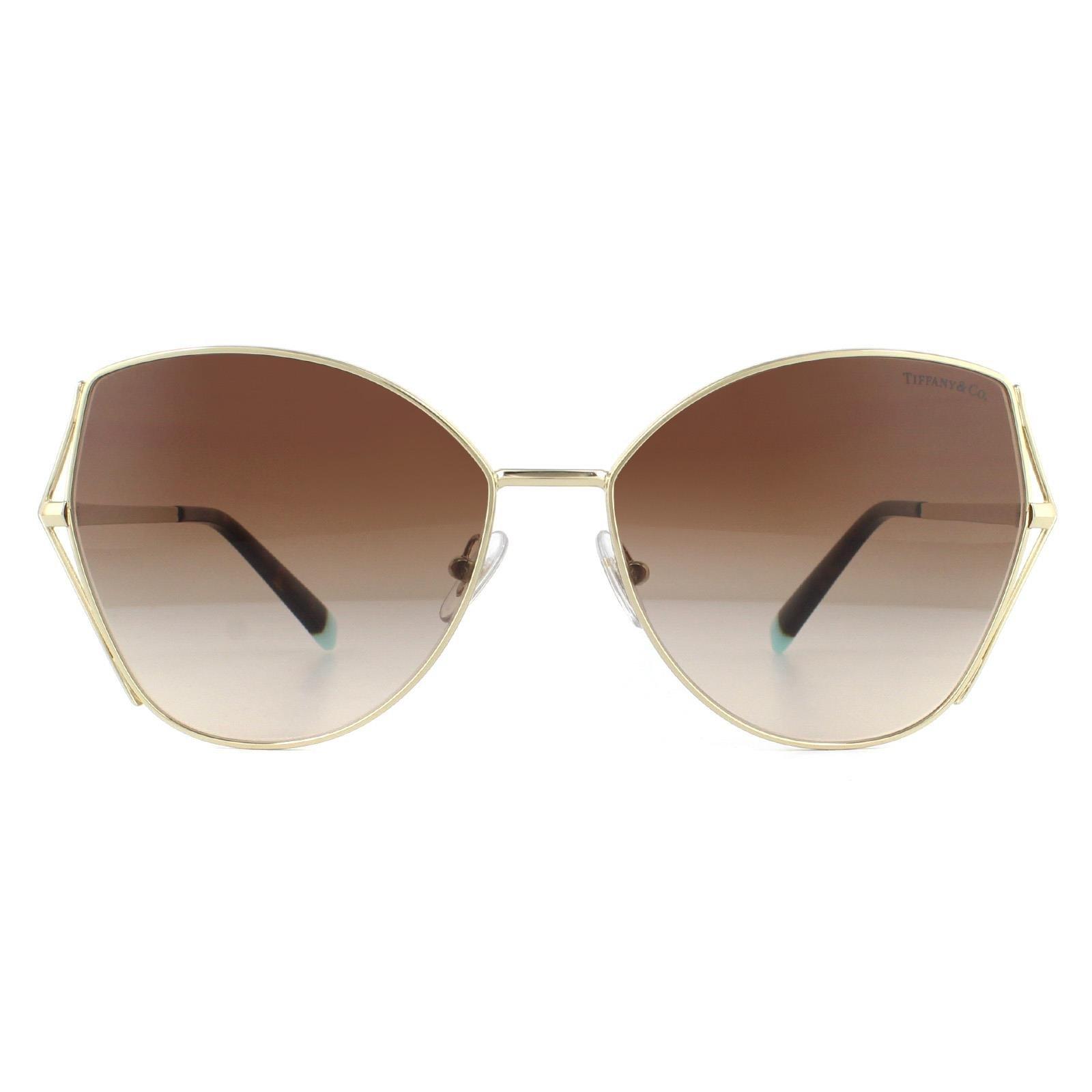 Модные бледно-золотисто-коричневые солнцезащитные очки с градиентом Tiffany, золото