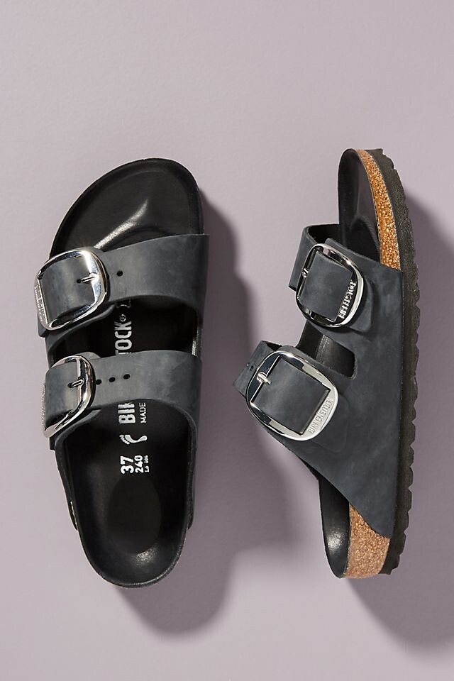 

Сандали Birkenstock Arizona с большими пряжками, черный