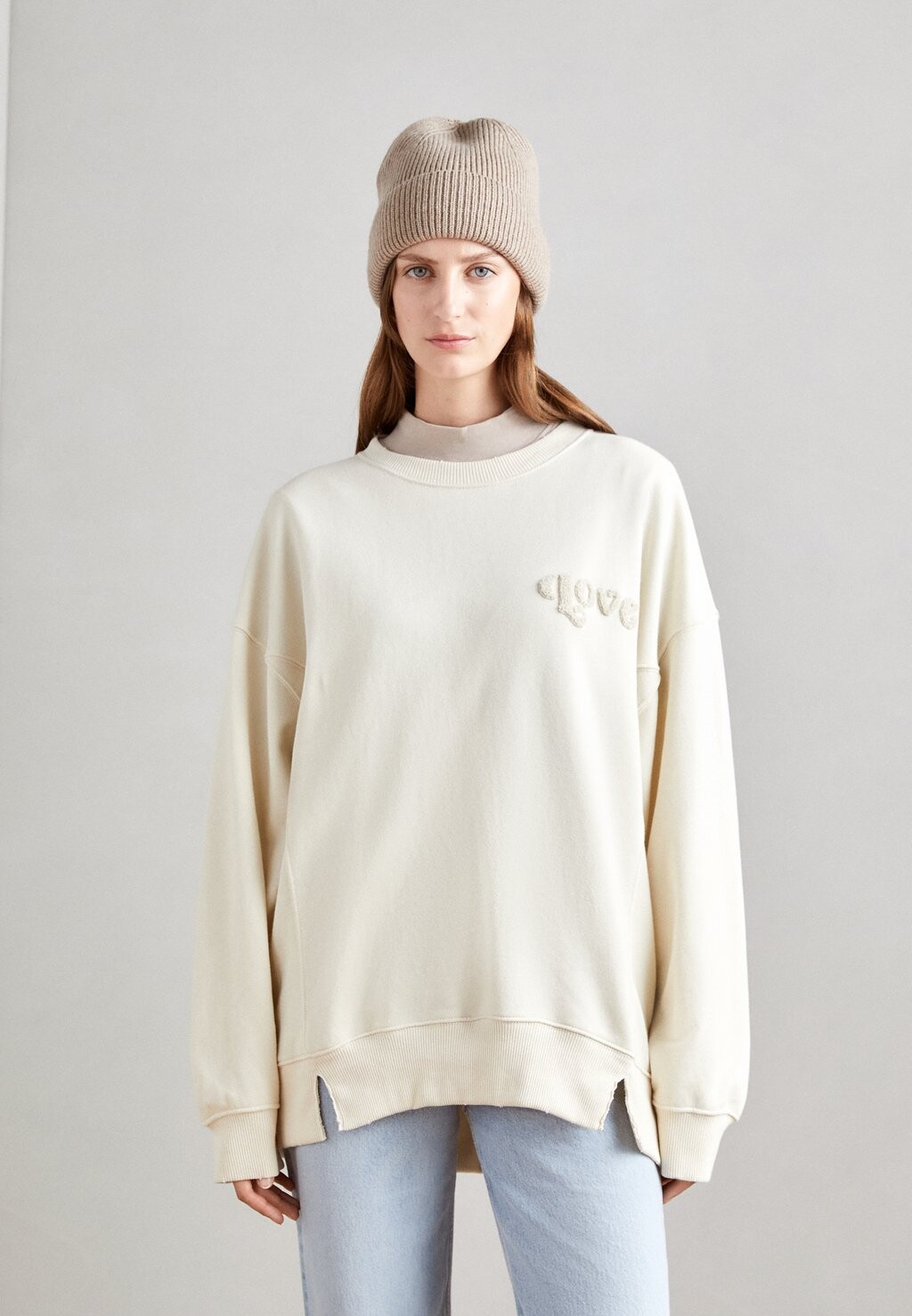 

Толстовка TWIST SEAM CREW aerie, цвет cream