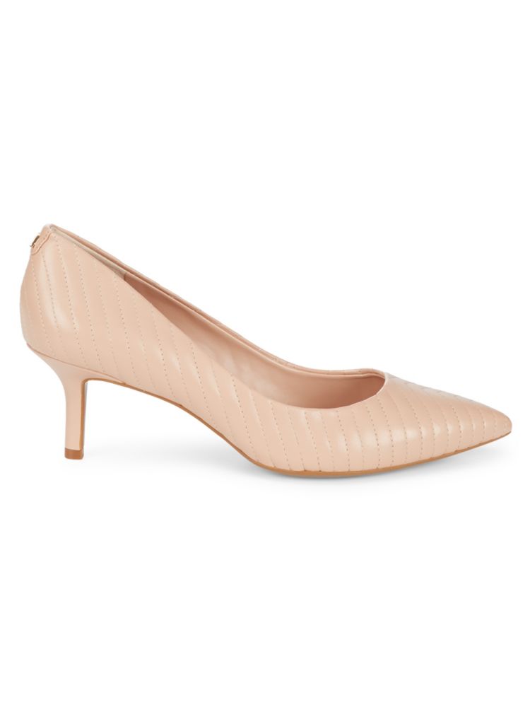 Кожаные туфли с заостренным носком Rosette Karl Lagerfeld Paris, цвет Nude кроссовки karl lagerfeld elektra lay up nude multi coloured