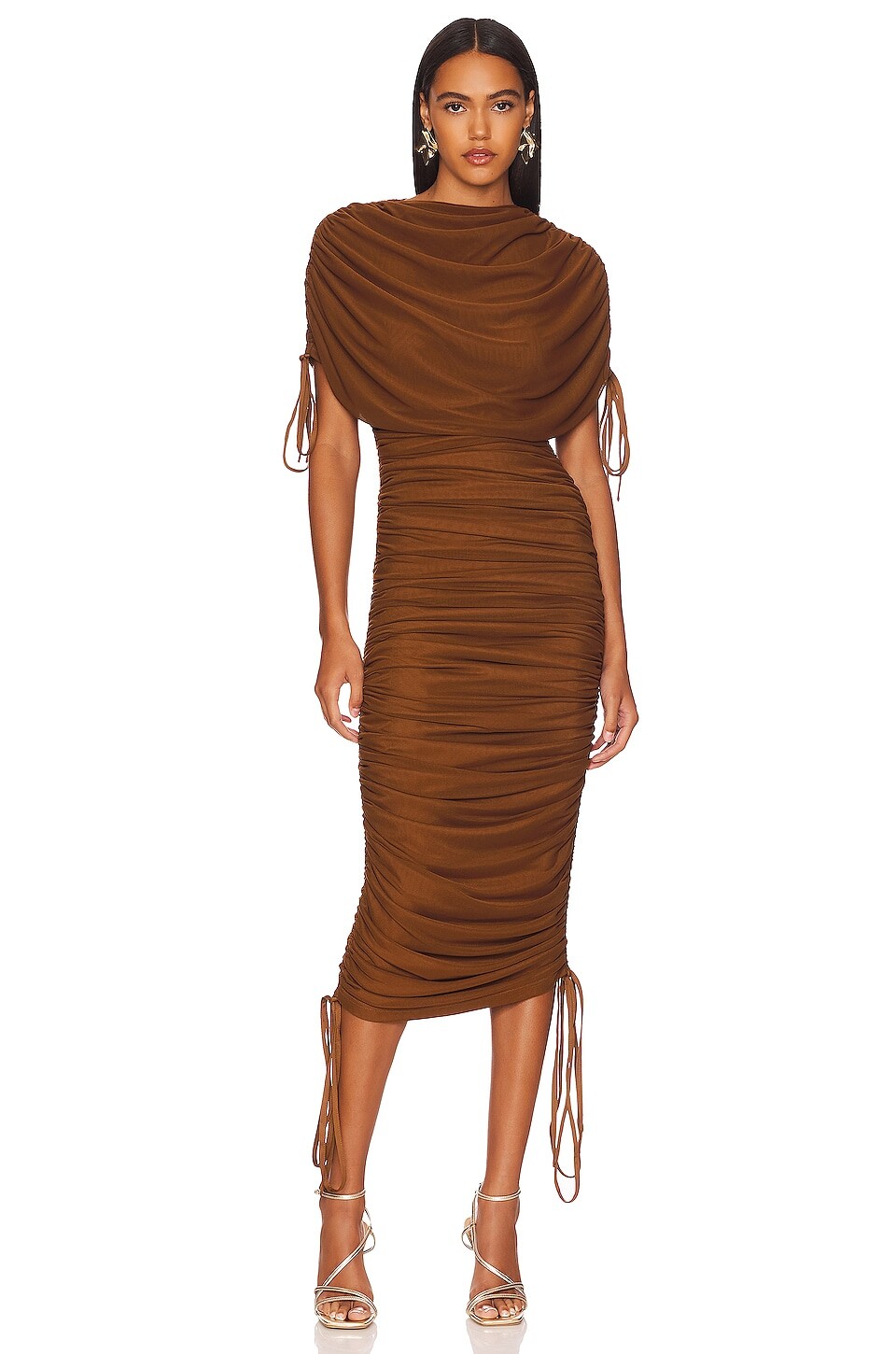 

Платье Andrea Iyamah x REVOLVE Ratu Mesh, цвет Coffee