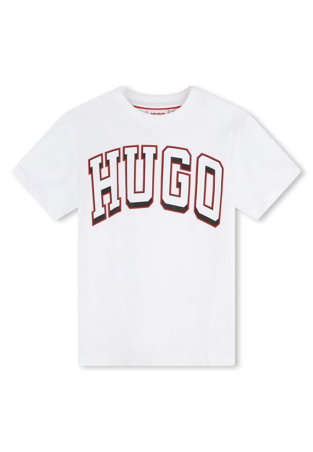 

Футболка с принтом SHORT SLEEVES HUGO Kids, белый