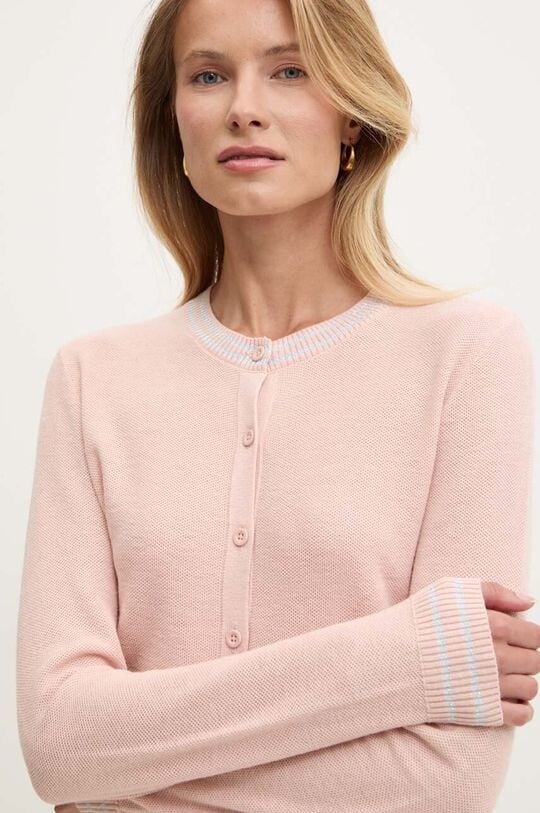 

Свитер из смесового шелка United Colors of Benetton, розовый