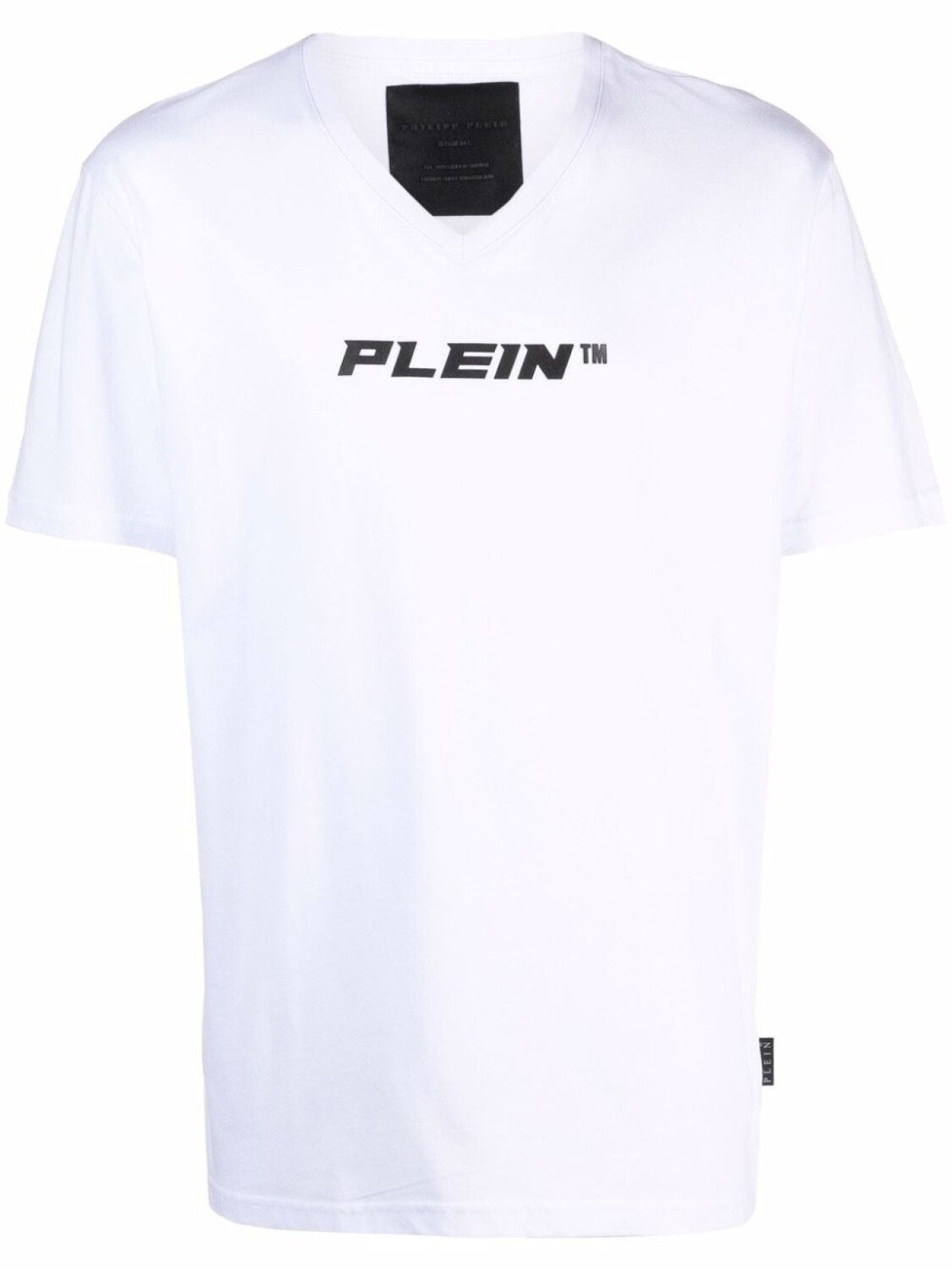 

Philipp Plein футболка с V-образным вырезом и логотипом, белый