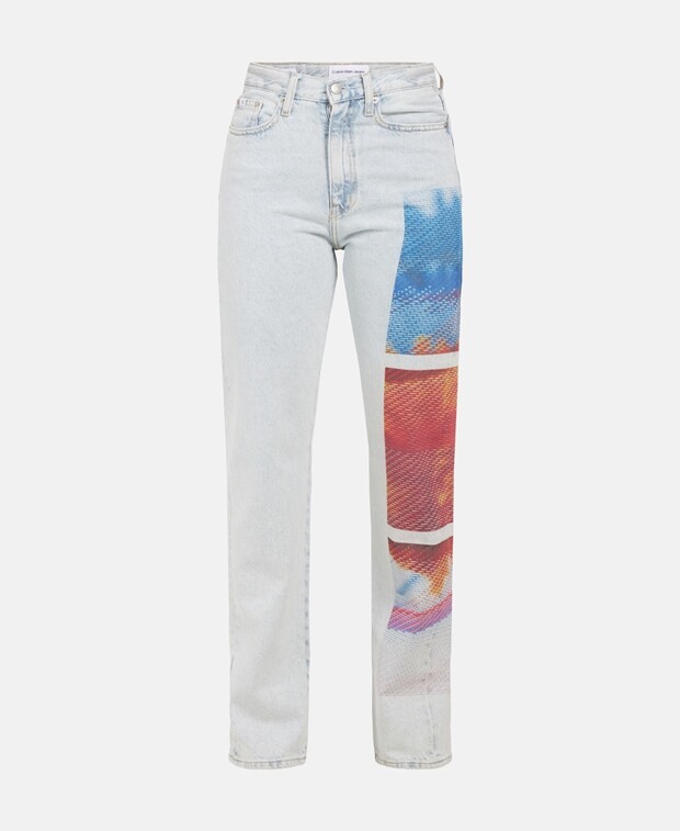 

Джинсы свободного кроя Calvin Klein Jeans, светло-синий