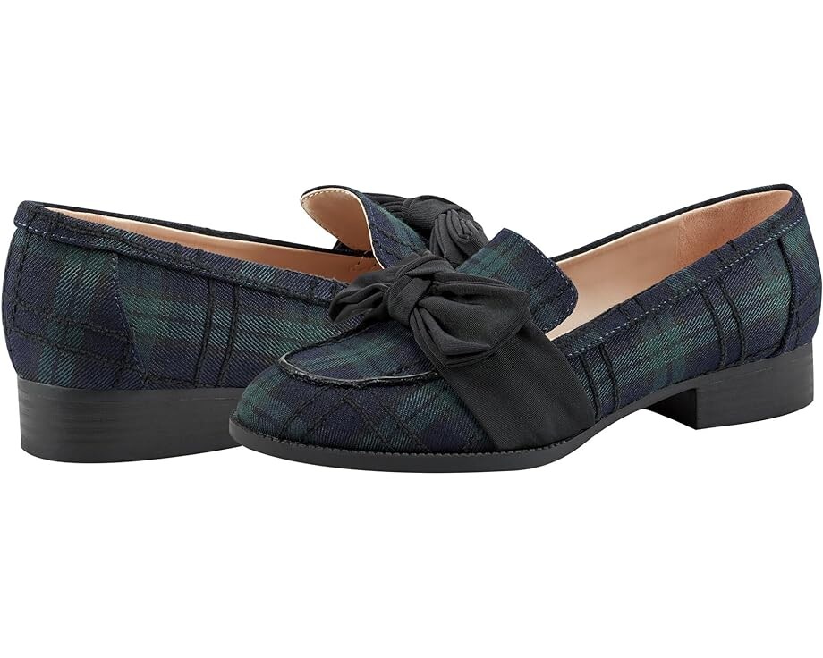 

Лоферы Bandolino Lindio, цвет Navy/Green Plaid