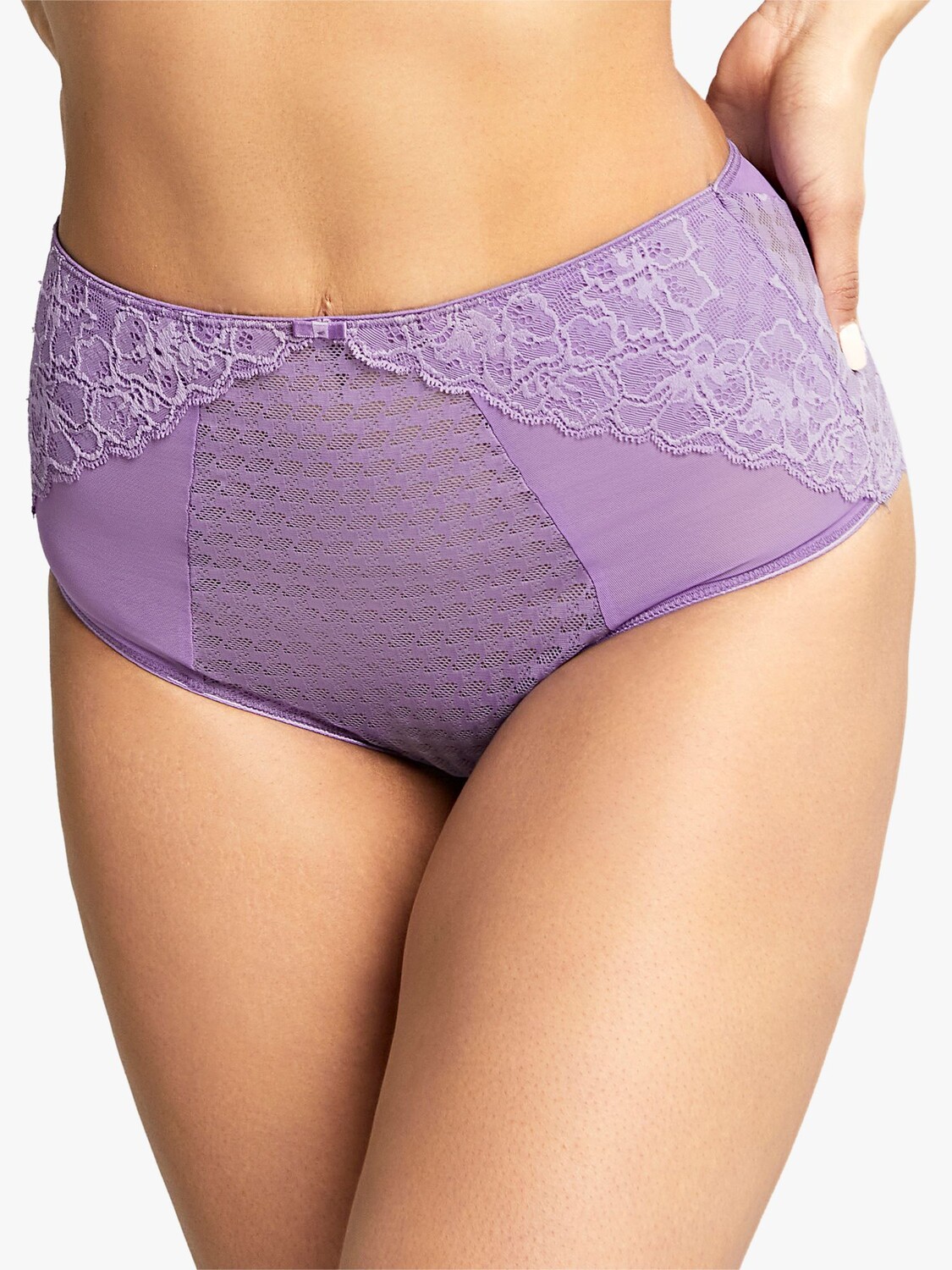 

Кружевные трусики с высокой талией Panache Envy, фиолетовые