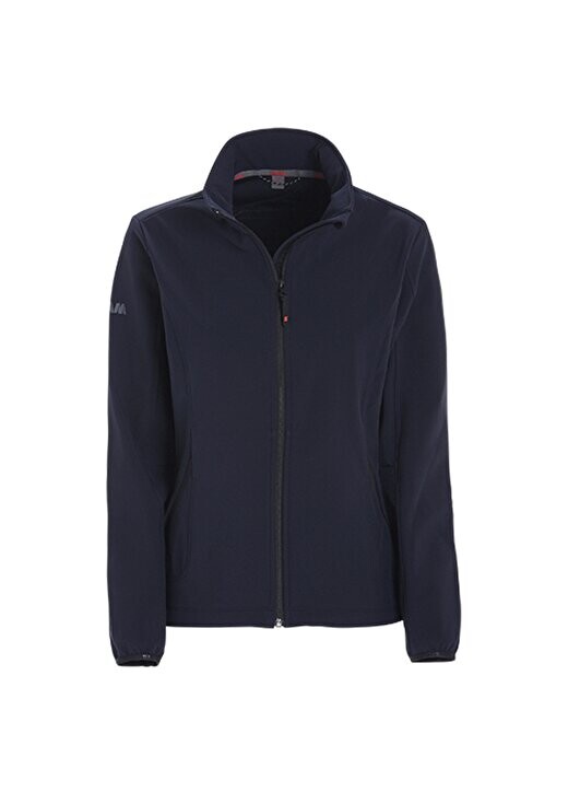 

Темно-синяя женская летняя куртка стандартного кроя с длинным карманом и воротником-стойкой A925002S00 Slam, темно-синий