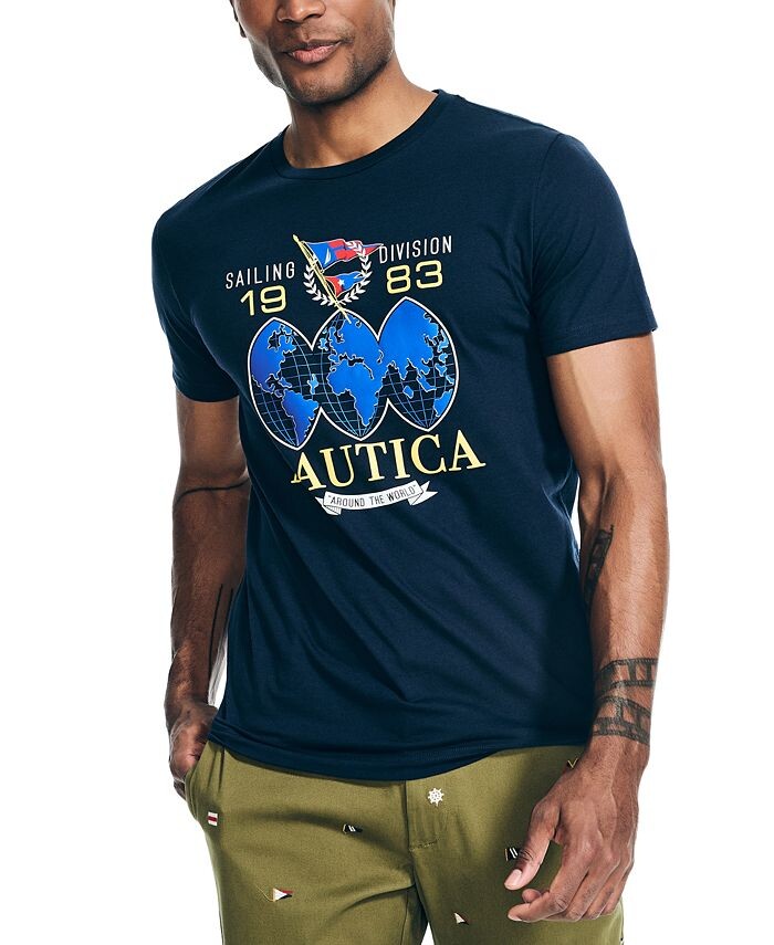 

Мужская футболка с рисунком Sailing Division Nautica, синий