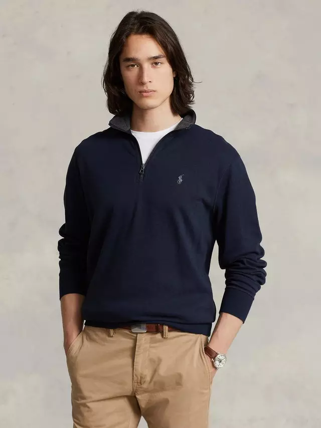 

Джемпер Ralph Lauren Polo Ralph Lauren Quarter Zip Pullover, цвет aviator navy