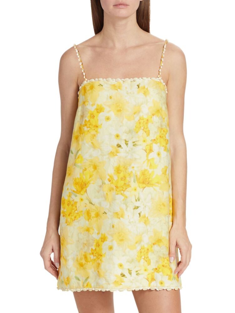 

Льняное платье прямого кроя Wonderland Zimmermann, цвет Daffodil Print